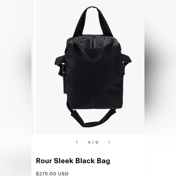 Côte & Ciel Rour Sleek Black Bag - Picture 3 of 7